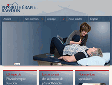 Tablet Screenshot of physiotherapie-rawdon.com